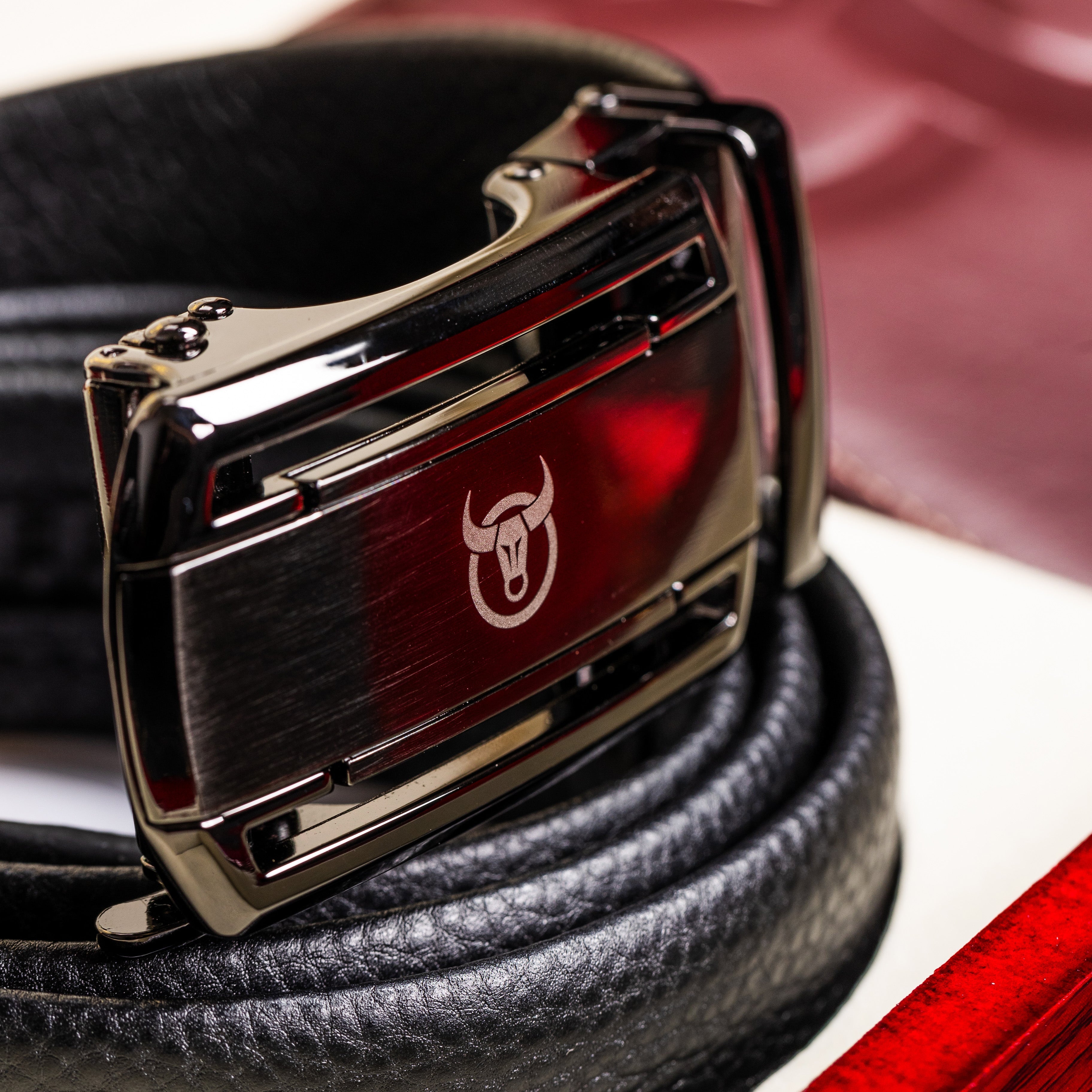 Coffret cadeau portefeuille CP012 et ceinture CC04 - Bullcaptain