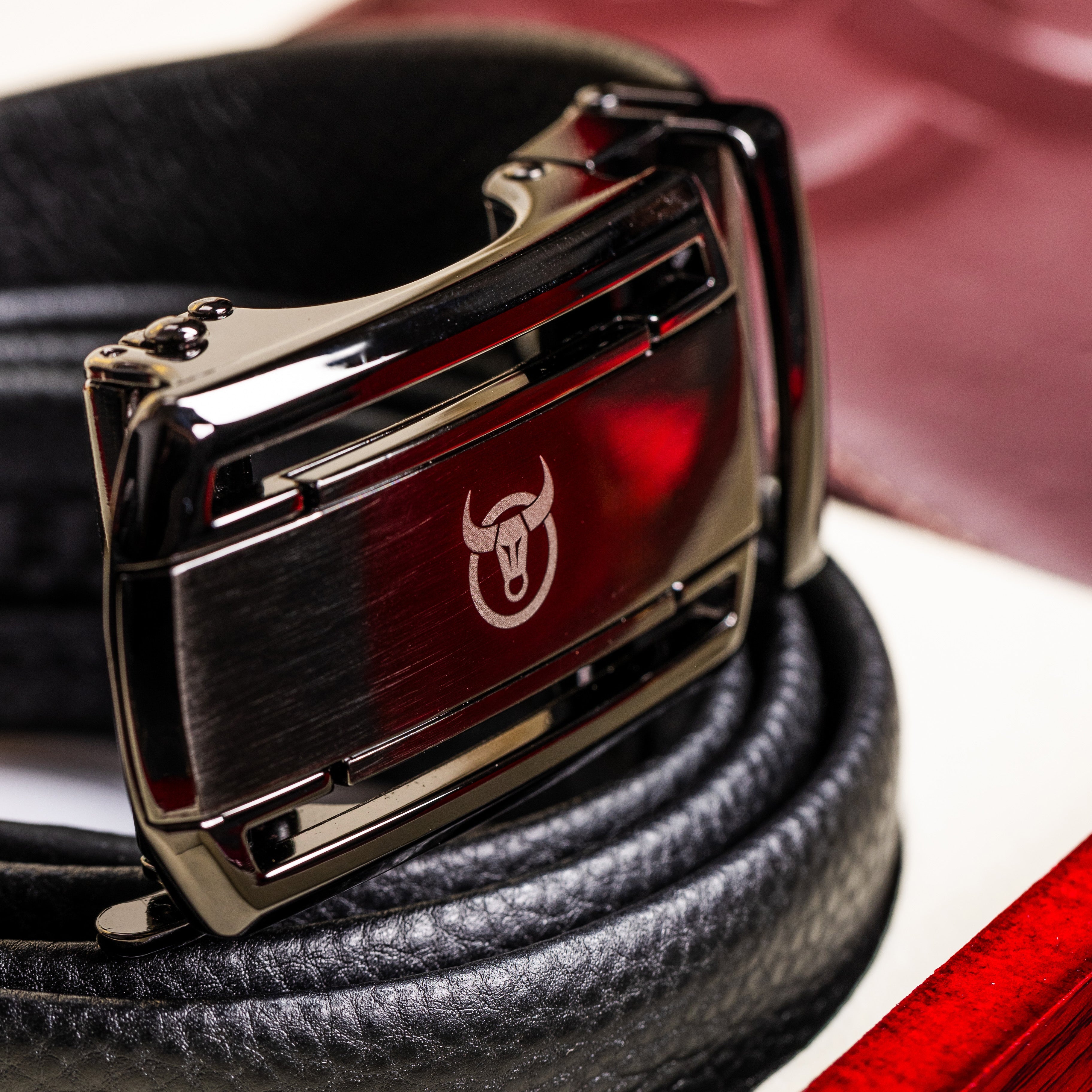 Coffret cadeau portefeuille CP012 et ceinture CC04 - Bullcaptain