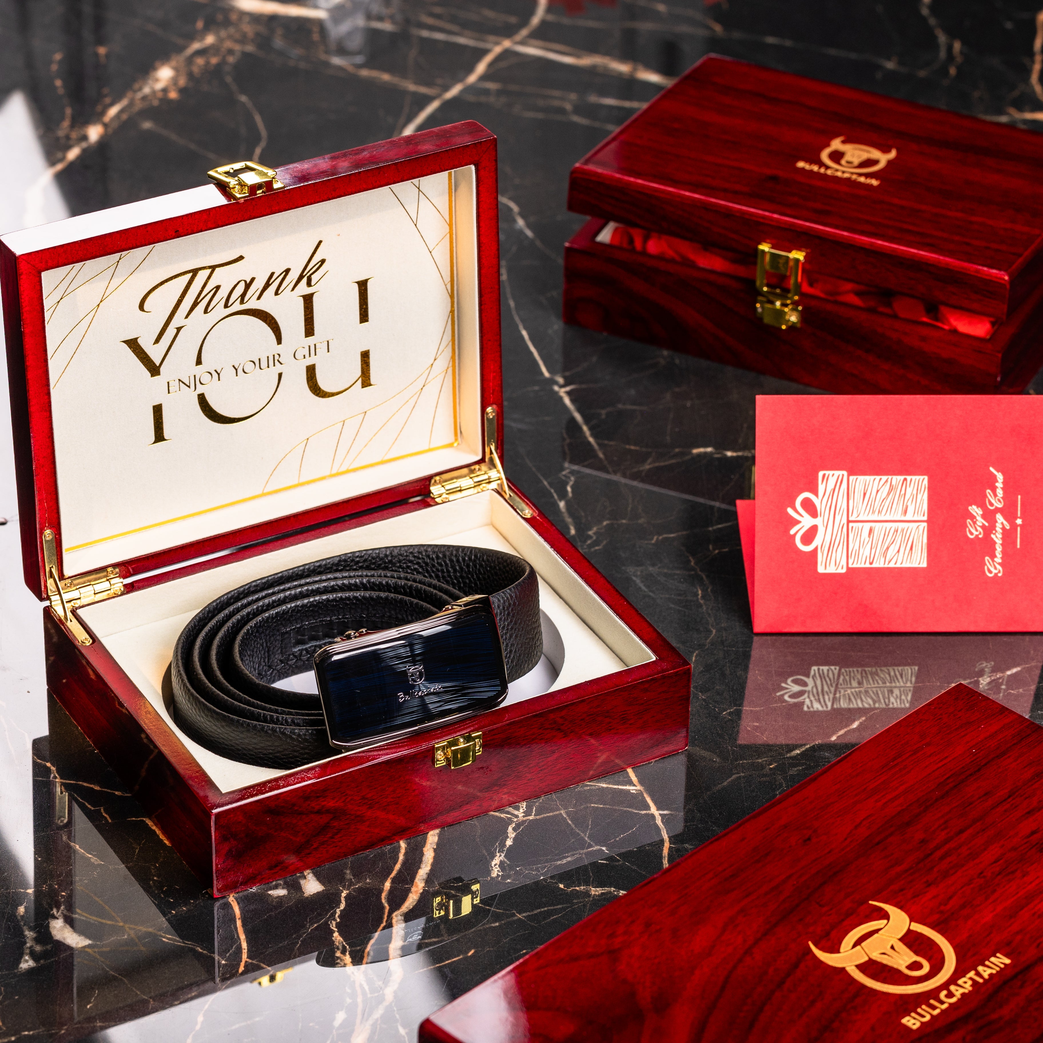 Coffret cadeau ceinture BULLCAPTAIN CC07 - Bullcaptain