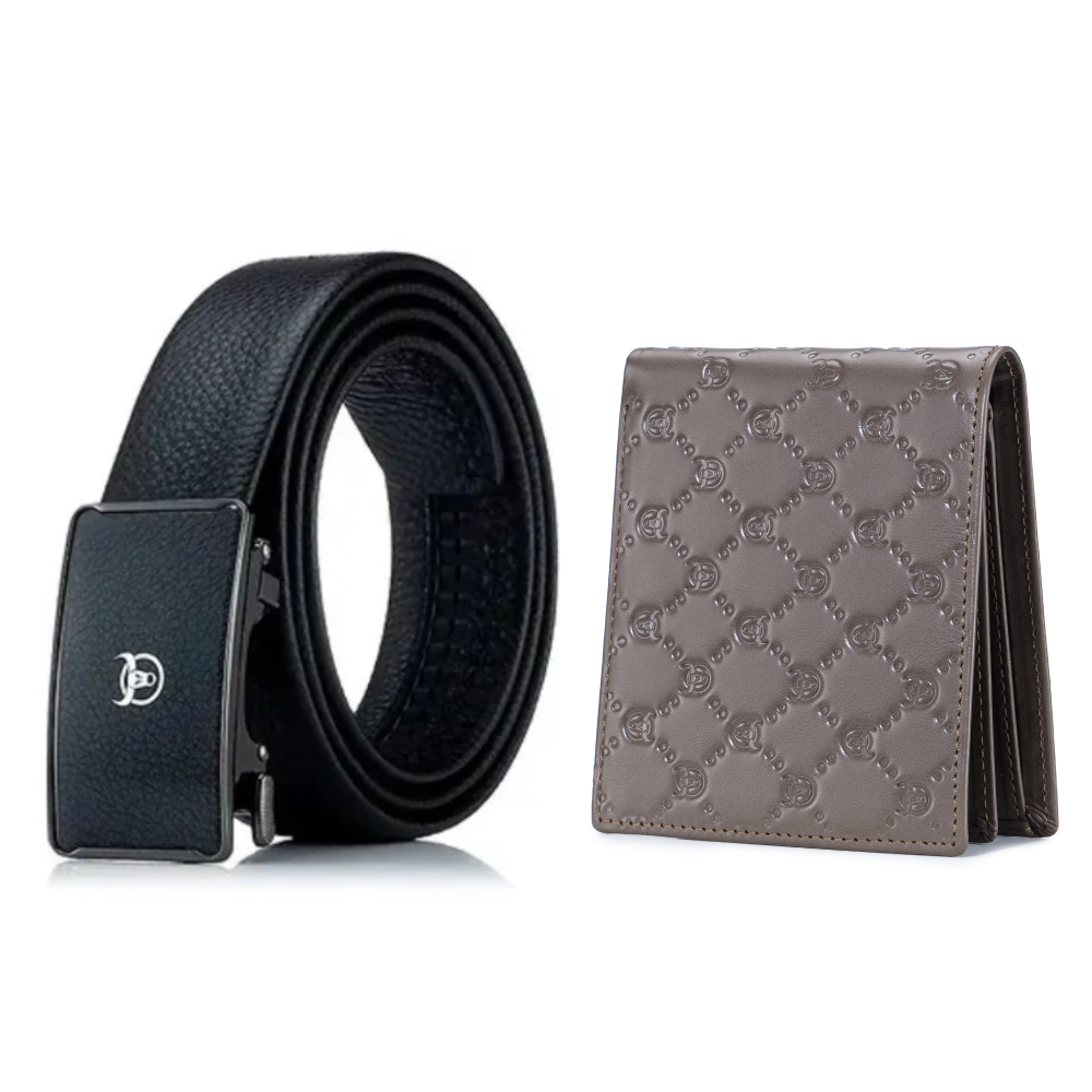 Coffret cadeau portefeuille CP011 et ceinture CC05 - Bullcaptain