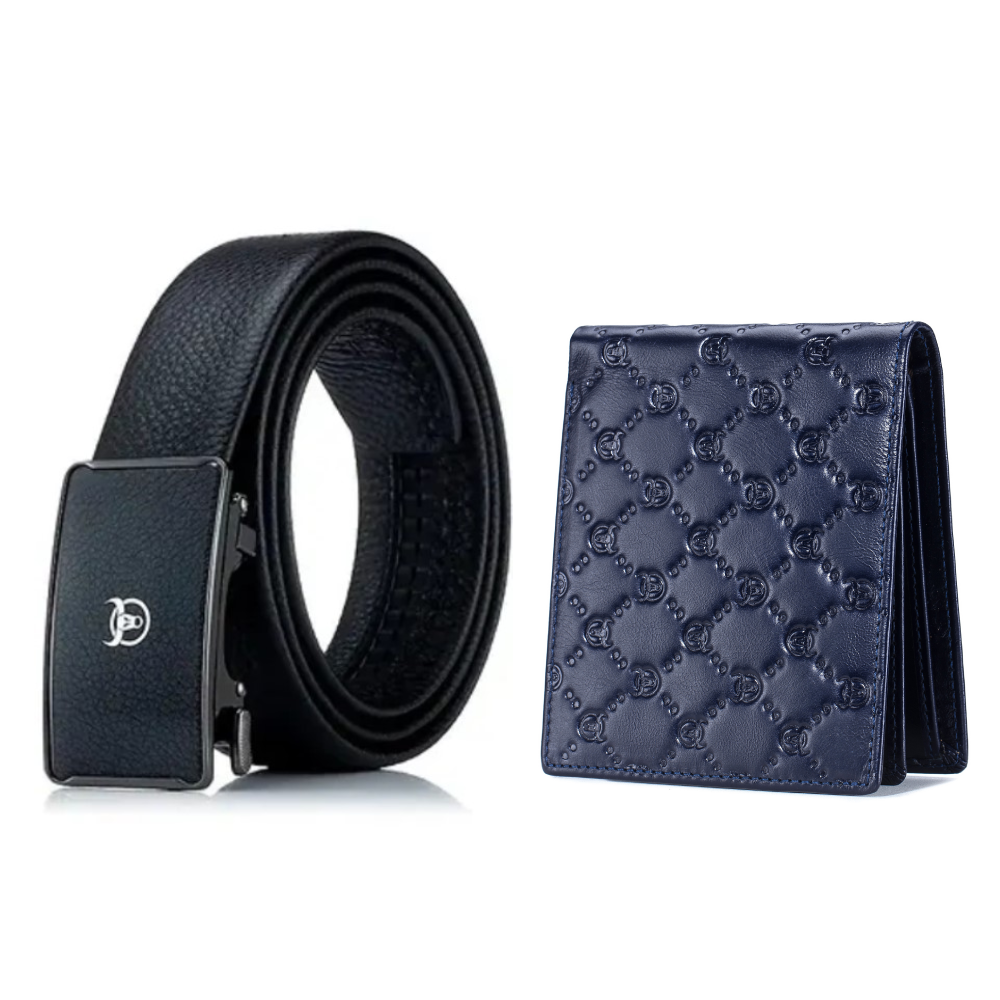 Coffret cadeau portefeuille CP011 et ceinture CC05 - Bullcaptain